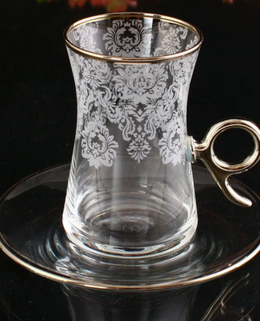 Turkey Silver Tea Set with Handle